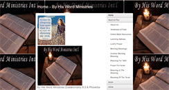Desktop Screenshot of byhiswordministries.com