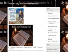 Tablet Screenshot of byhiswordministries.com